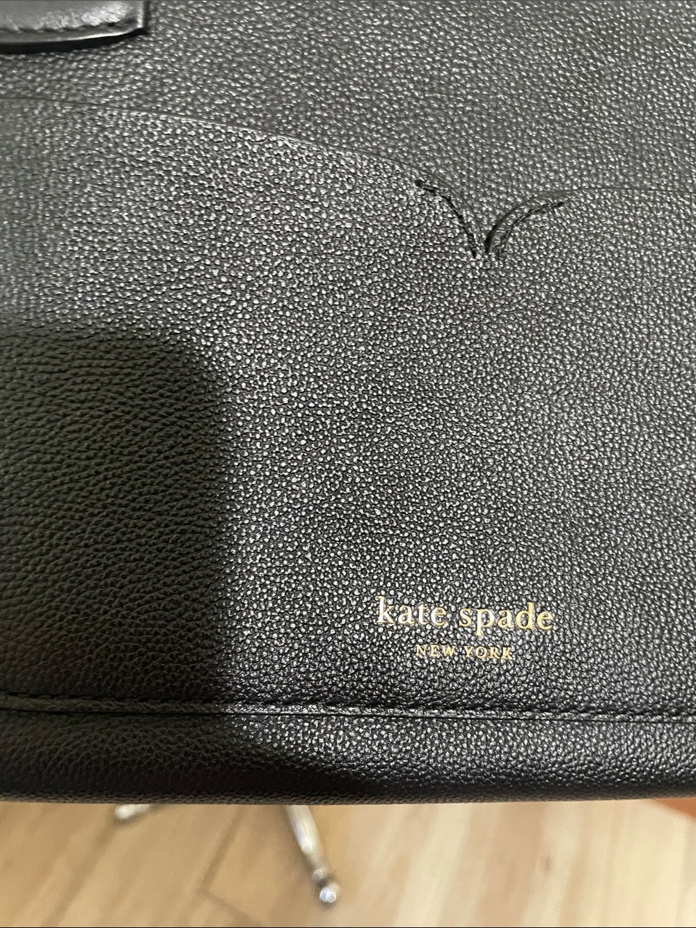 Kate Spade Black Toujours  Leather Crossbody Bag with Gold Hardware - Picture 7 of 11